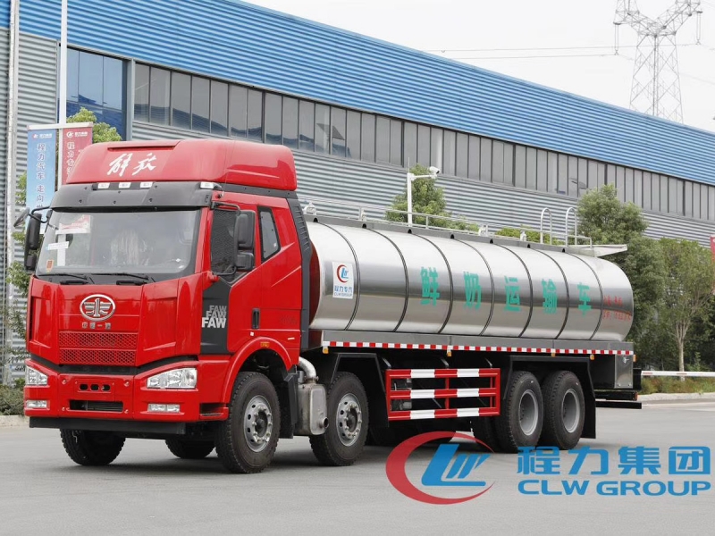 解放J6前四后八20立方24立方鮮奶運輸車