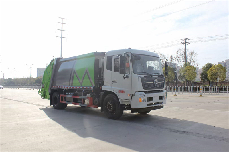 東風(fēng)天錦油電混合兩用15方壓縮垃圾車